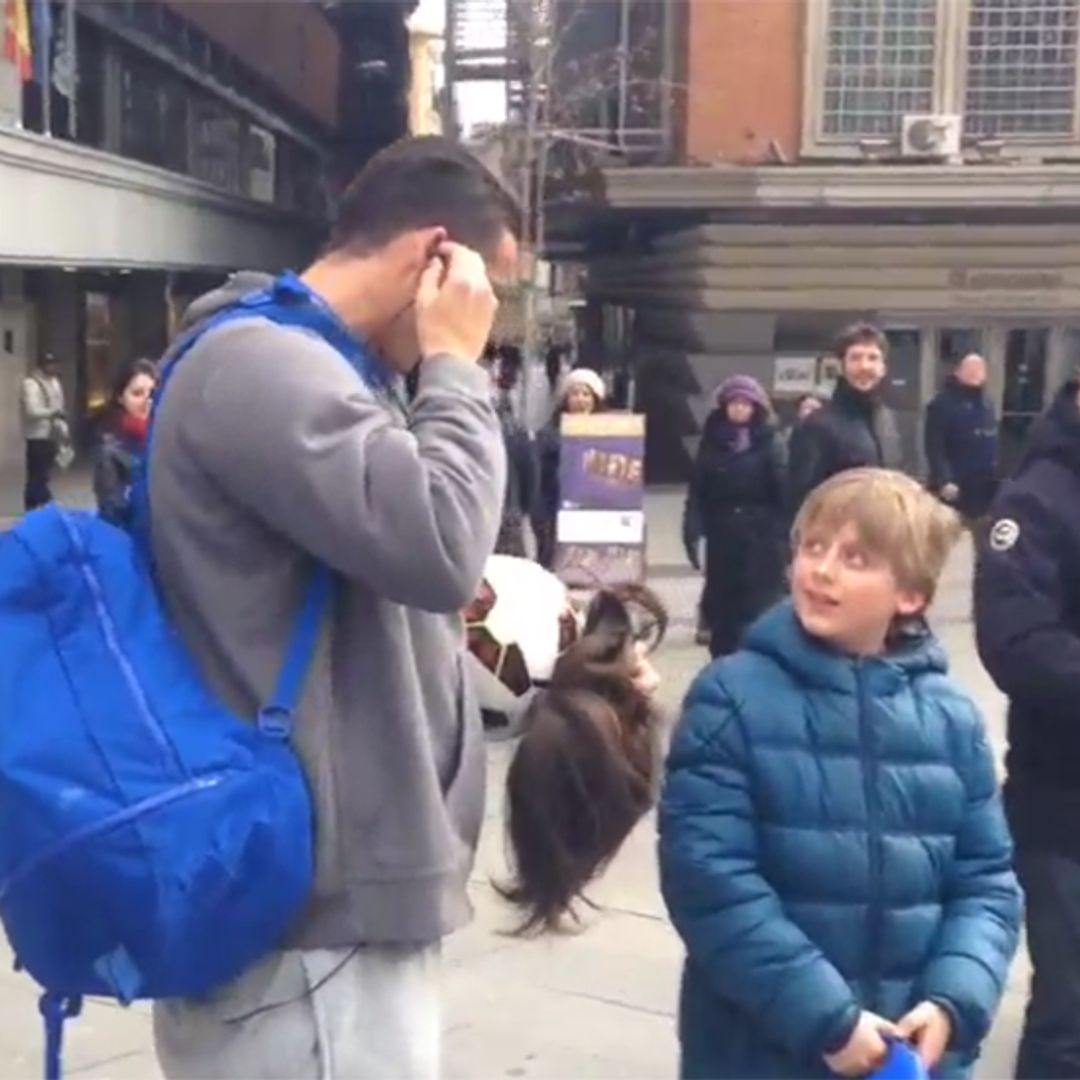 Cristiano Ronaldo disguises himself to surprise young fan in new video