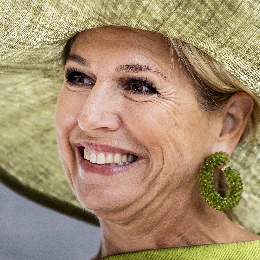 Queen Maxima divides royal fans with 'adventurous' velvet mini dress - with leg-baring tassels