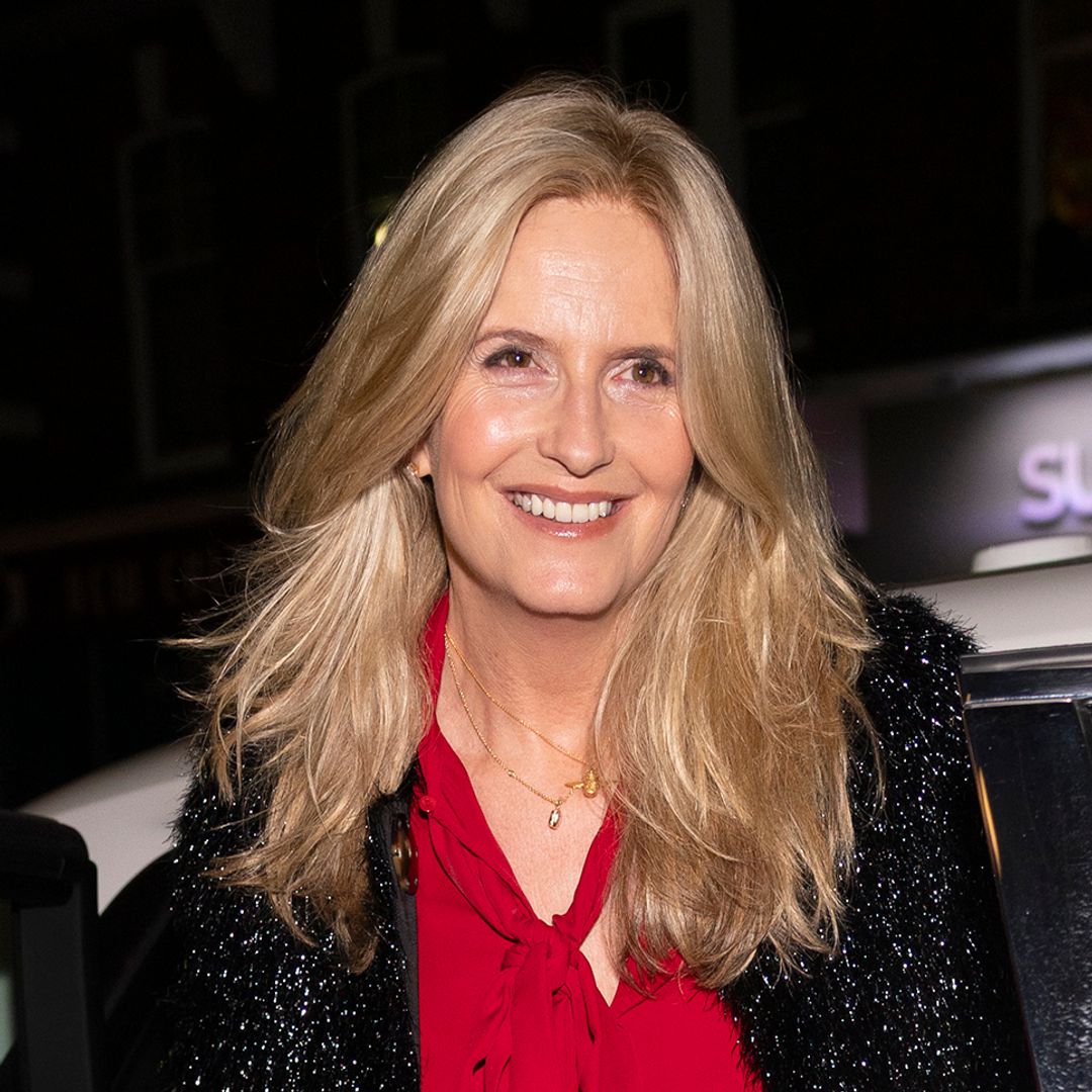 Penny Lancaster is all legs in the sparkliest mini dress on festive night out