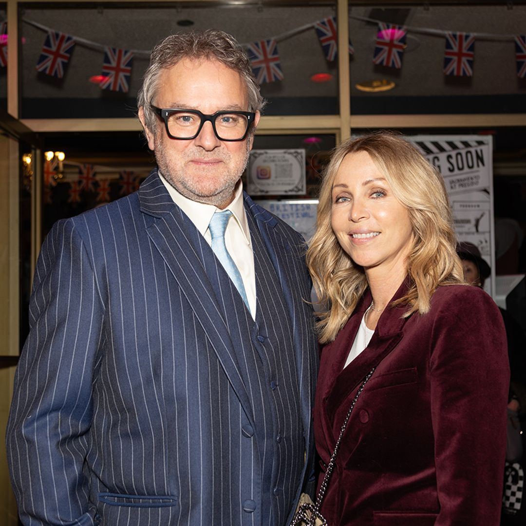 Downton's Hugh Bonneville and girlfriend Heidi put on loved-up display