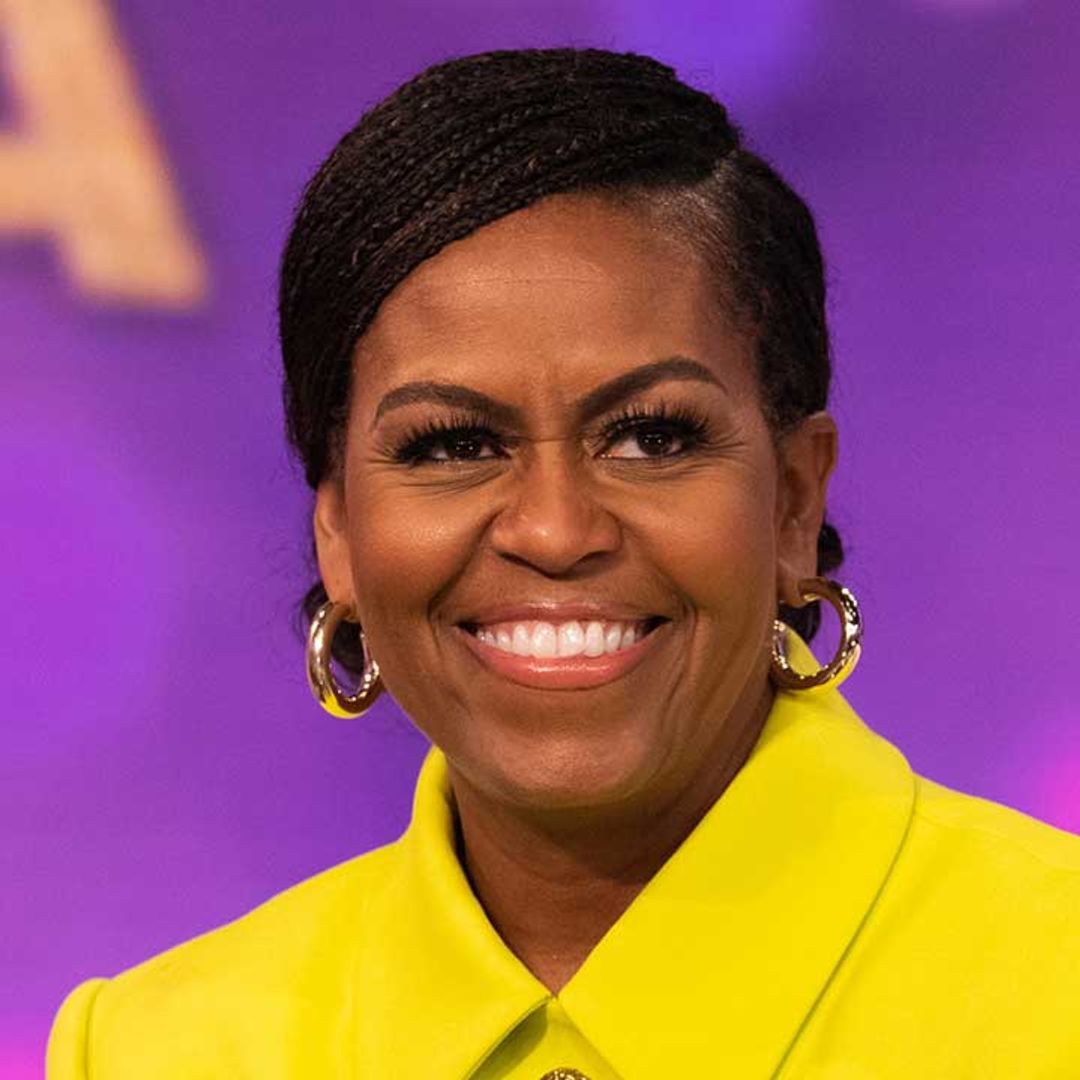 Michelle Obama turns heads in neon yellow pantsuit that needs to be seen
