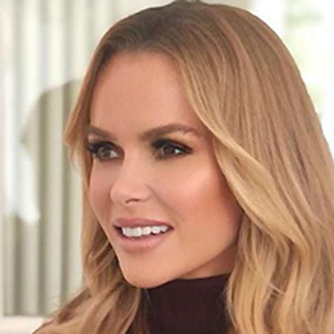 Amanda Holden's camel ribbed dress would suit any skin tone perfectly