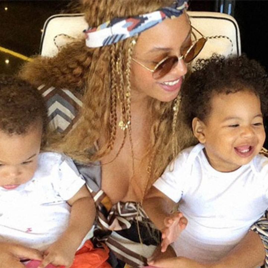 Beyoncé's twins Rumi and Sir steal the show in incredible video with famous family
