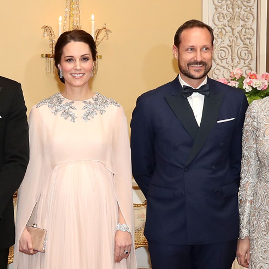 Prince William and Kate are guests of honour at royal Norwegian dinner