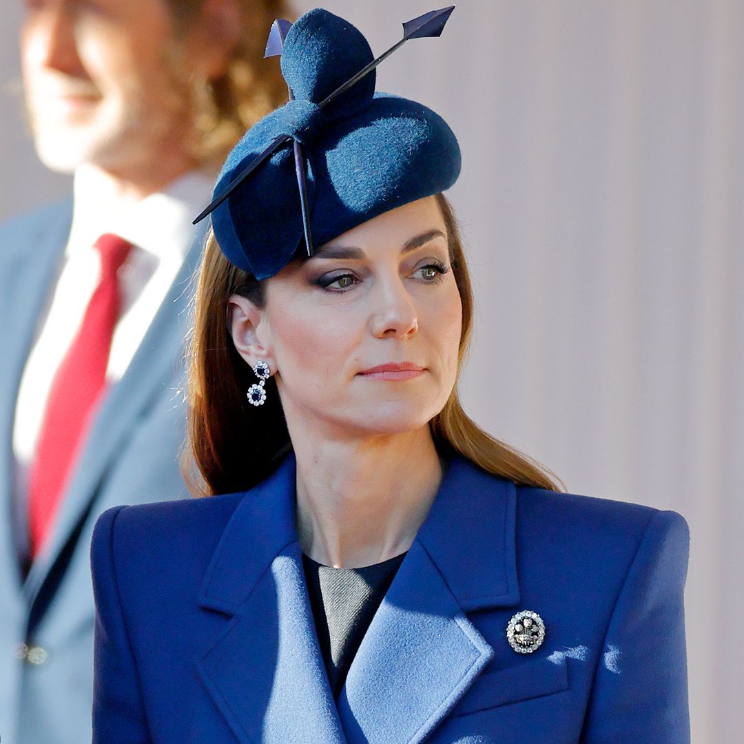 Princess Kate performs the perfect double curtsy to Queen Camilla - watch