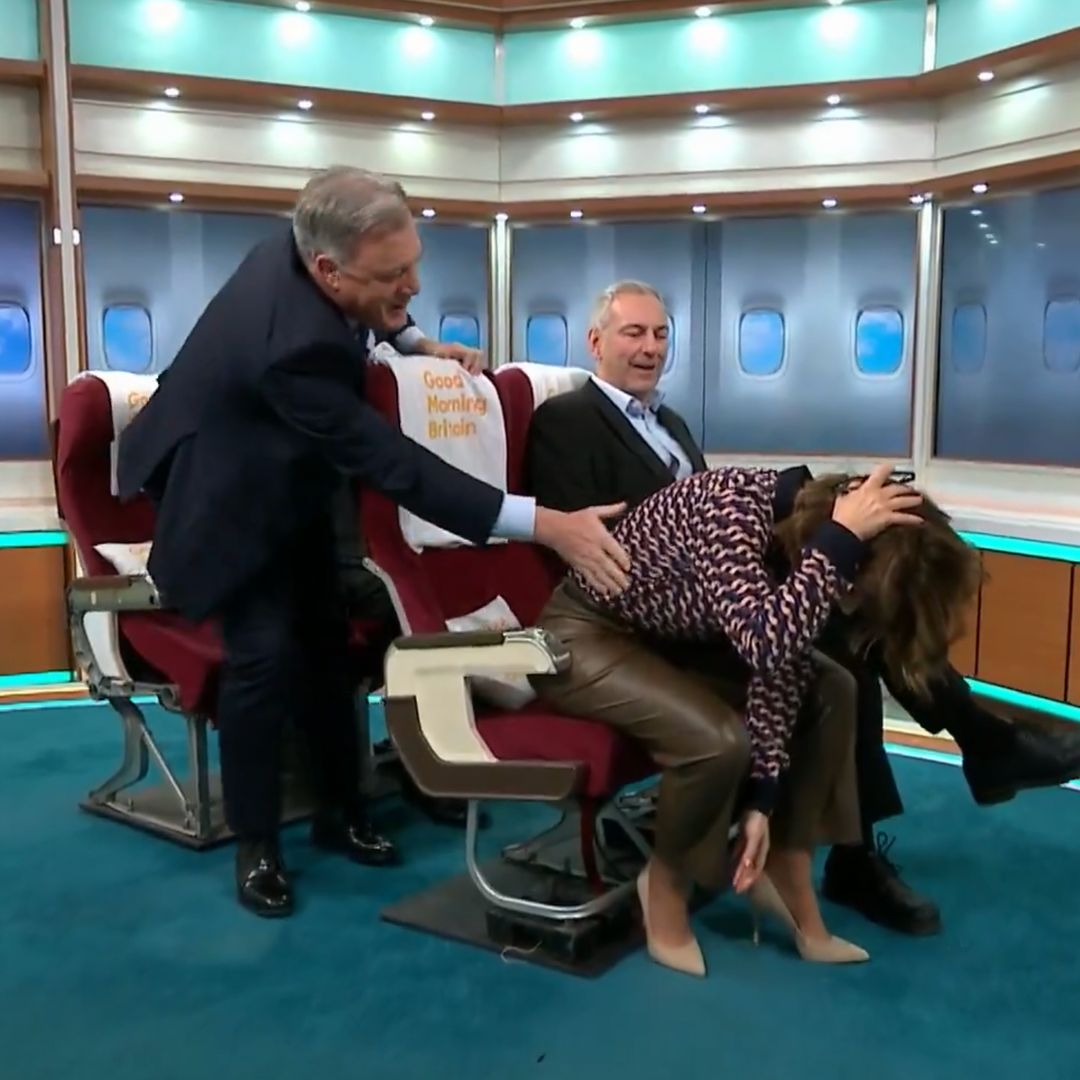 GMB's Susanna Reid 'seeing stars' after Ed Balls accidentally 'kicks' her in the head on air – viewers react