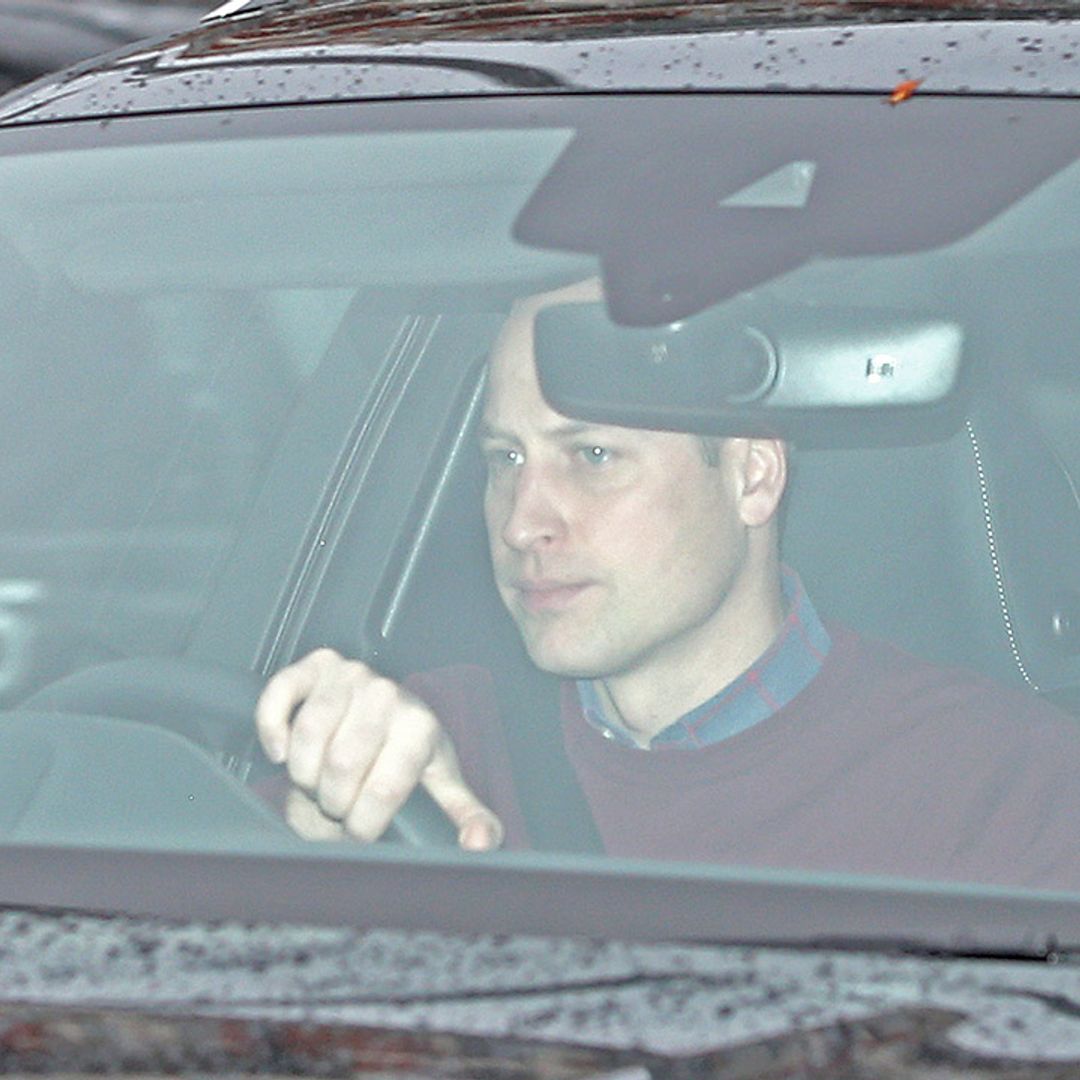 Prince William pictured for first time following Prince Harry crisis talks with royal family