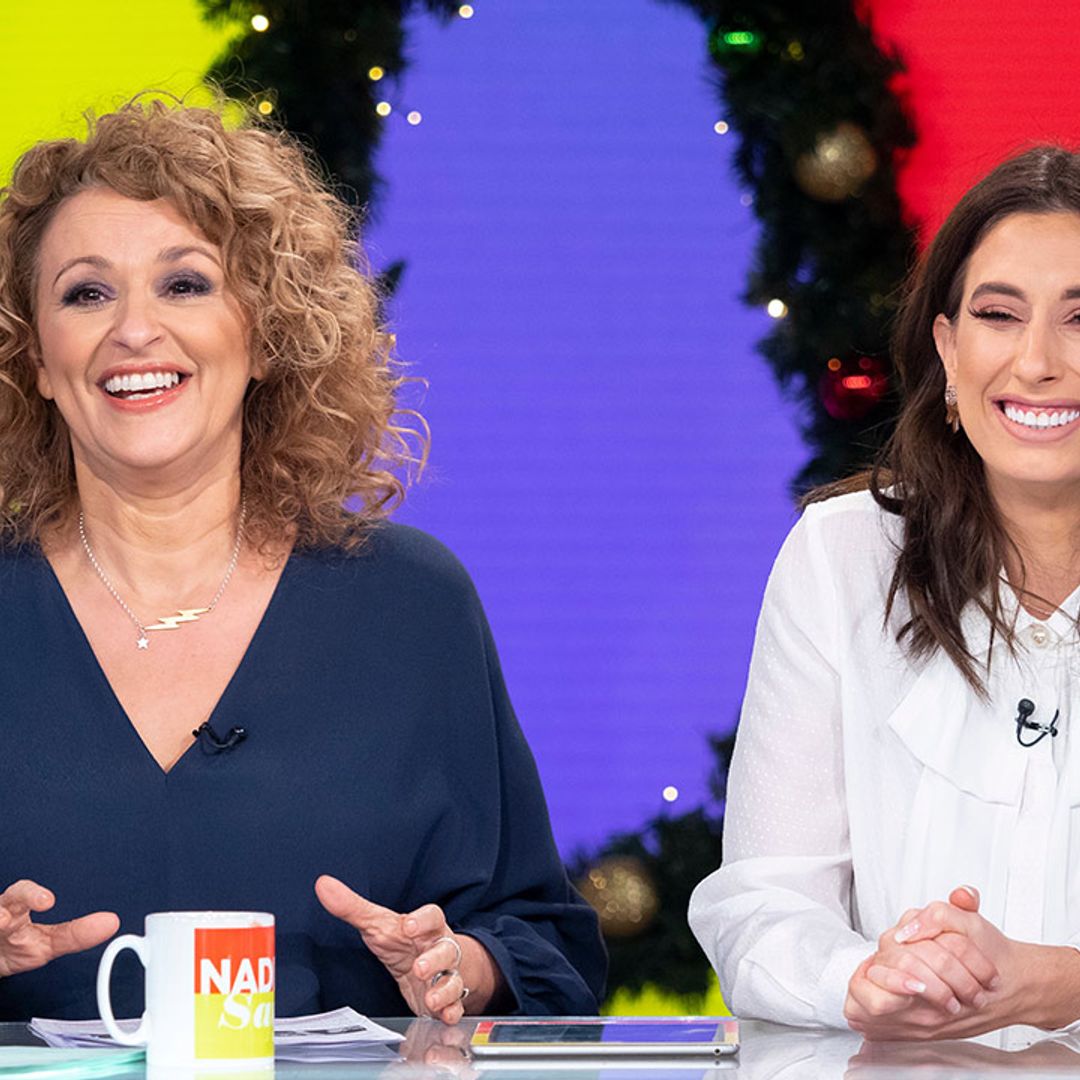 Stacey Solomon and Nadia Sawalha bond with baby Rex – see the cute photo