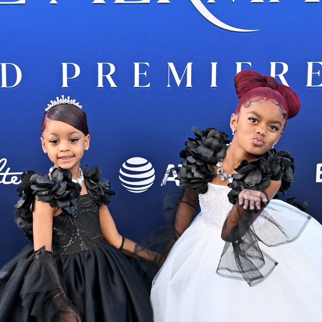Offset's daughters Kulture and Kalea are adorable Disney princesses for Little Mermaid red carpet