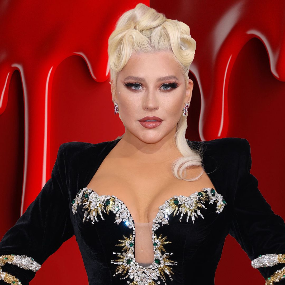 Christina Aguilera's eye-popping living room at $10m home 'drenched' in red paint