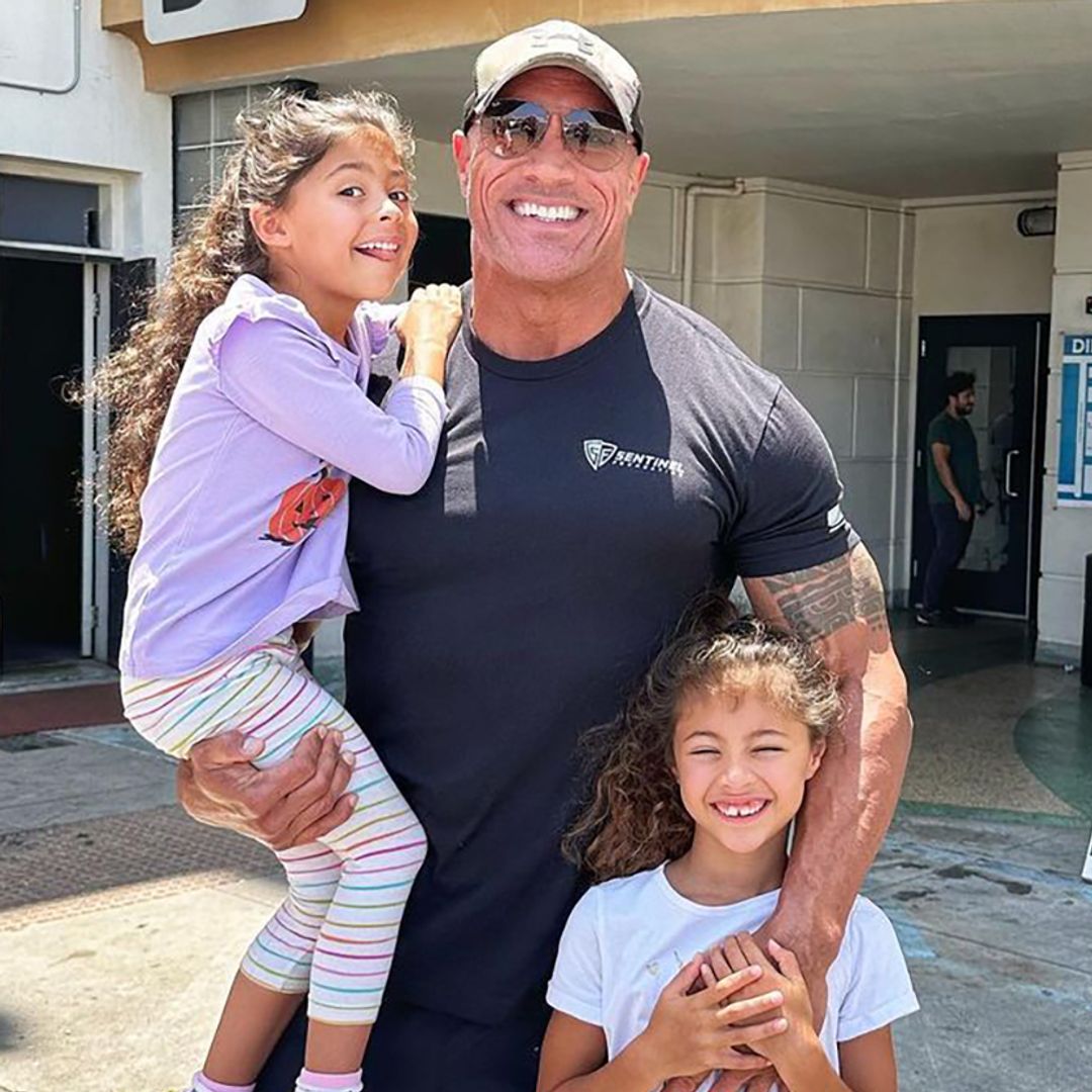 Meet Dwayne 'The Rock' Johnson's three mini-me daughters