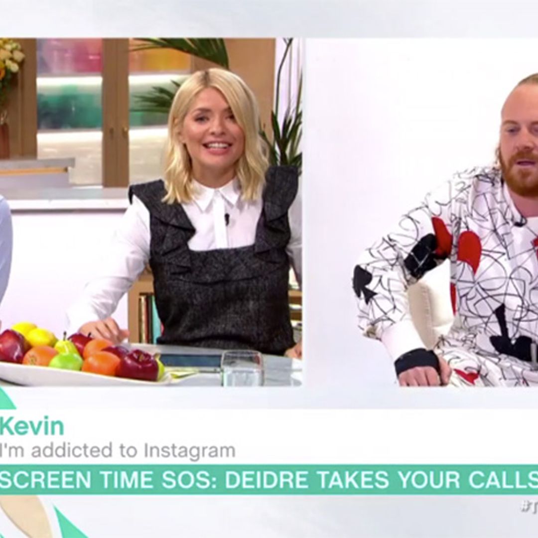 Holly Willoughby in giggles on This Morning after Keith Lemon's prank