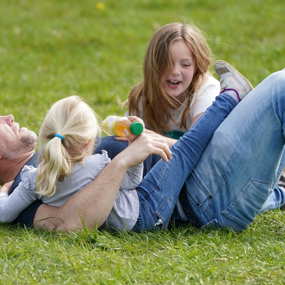 Mike and Mia Tindall share huge hug in cute father-daughter moment