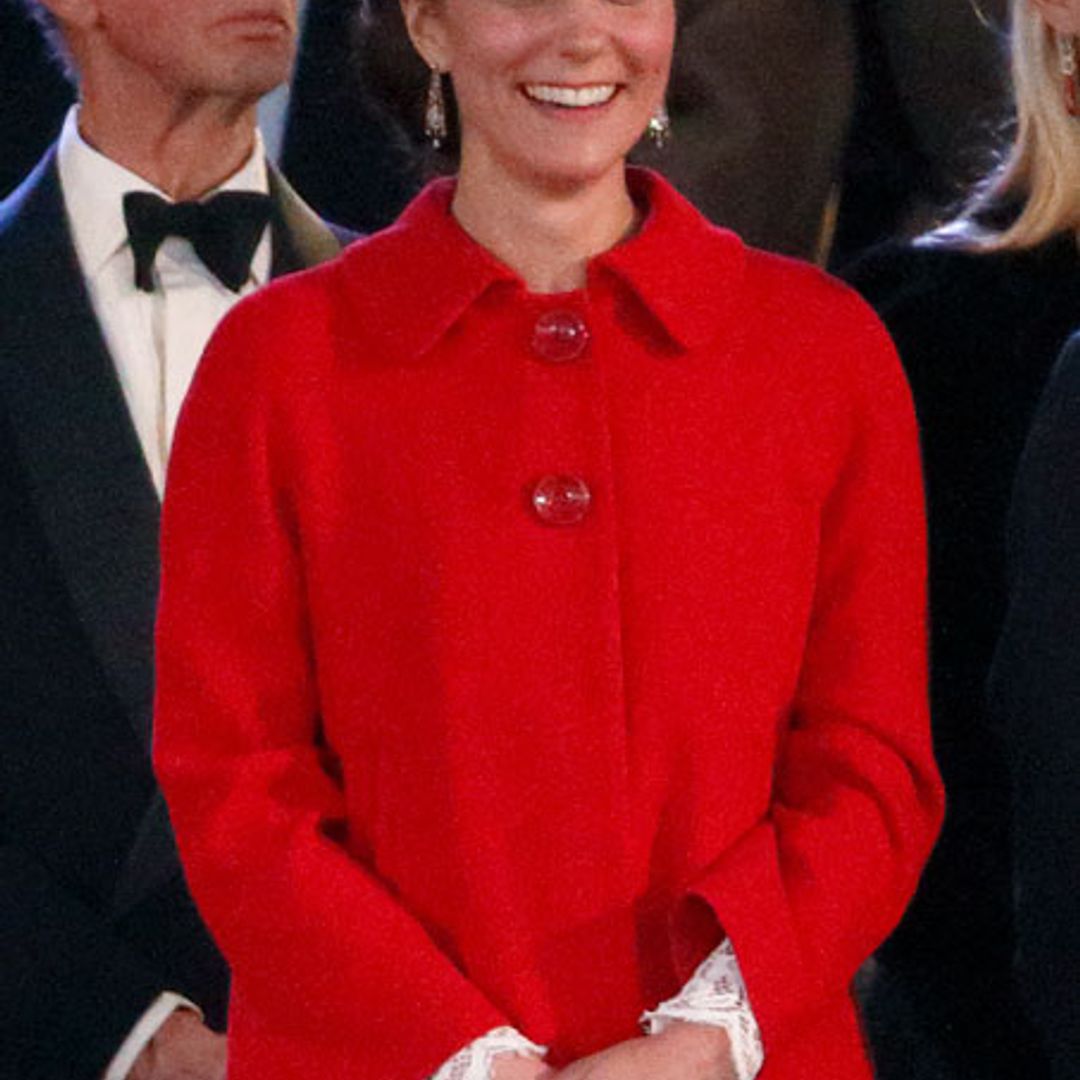 Kate mixes £49.99 Zara jacket with £3,400 Dolce & Gabbana dress