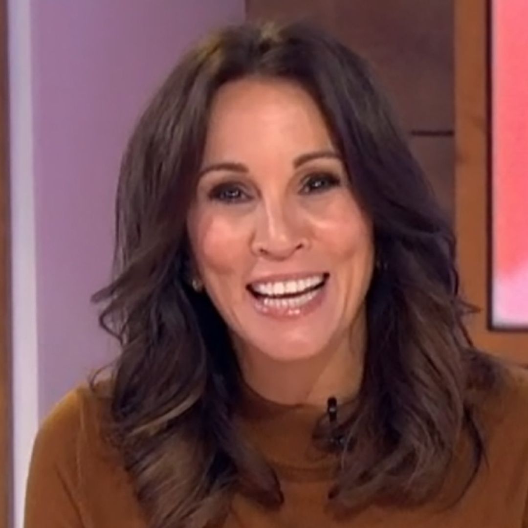 Andrea McLean cosies up in the perfect autumnal jumper