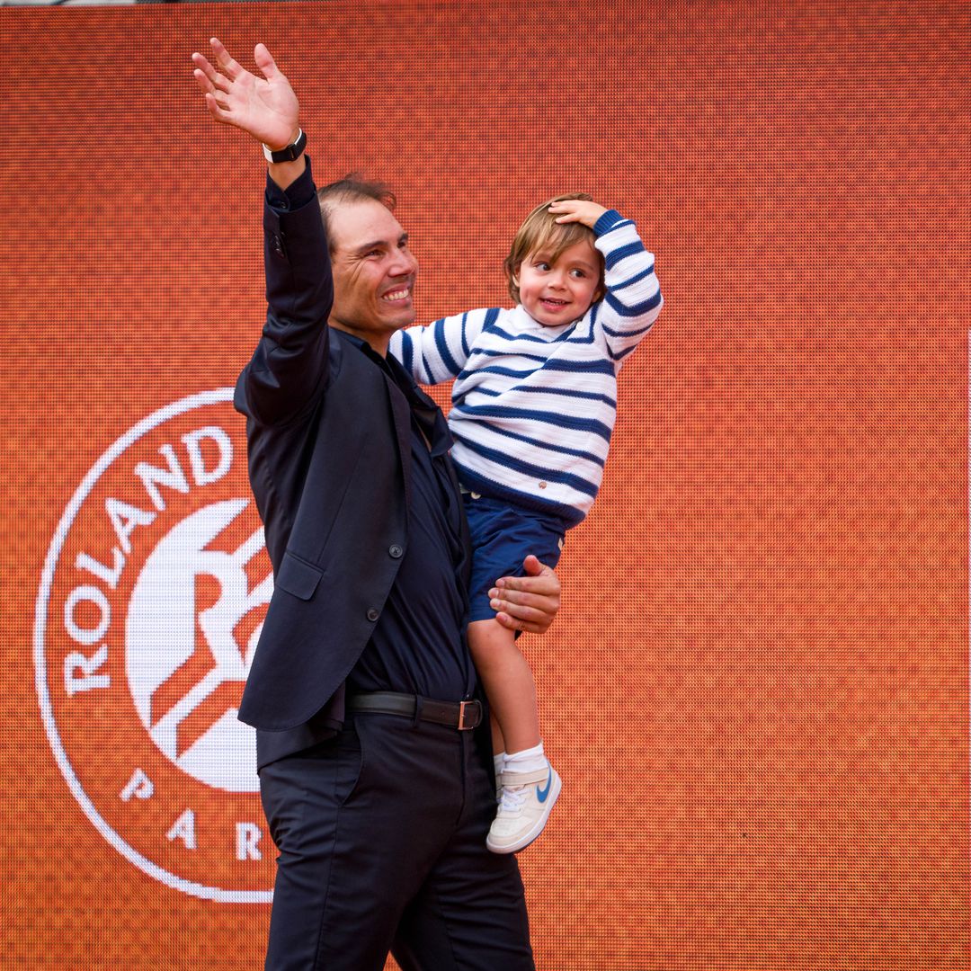 Rafael Nadal's toddler son steals the show in emotional moment with tennis legends