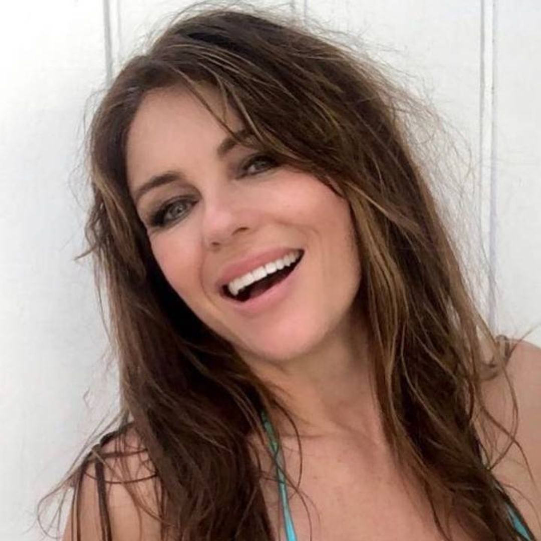 Elizabeth Hurley dances on the beach at sunset – and fans have a lot to say