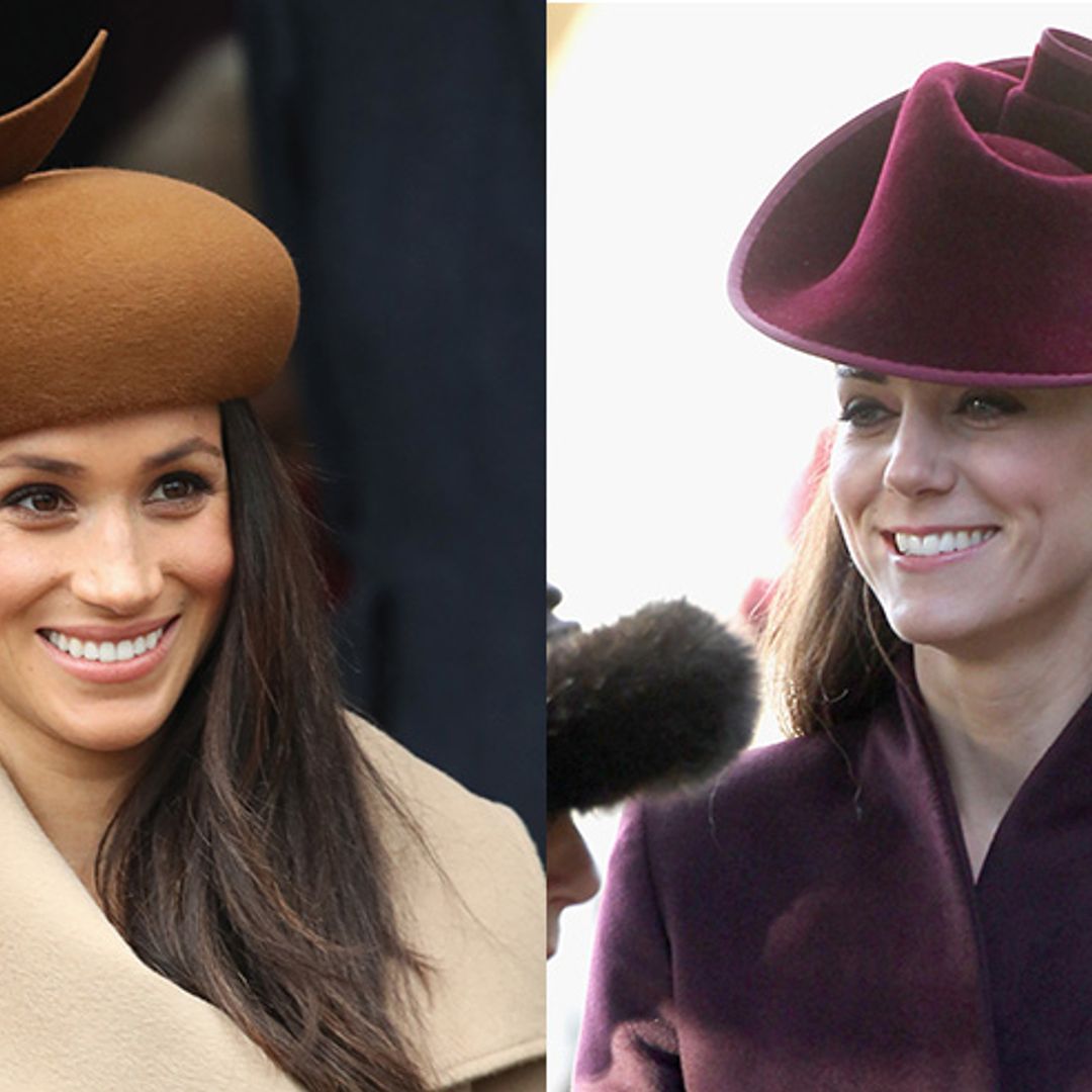 Duchess Kate and Meghan Markle's first royal Christmas outfits compared
