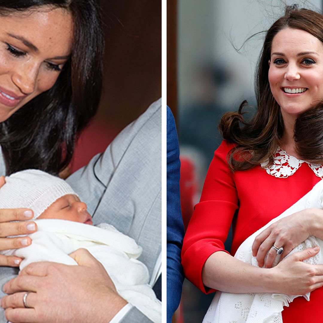 10 photographs of radiant new royal mums with their newborn babies
