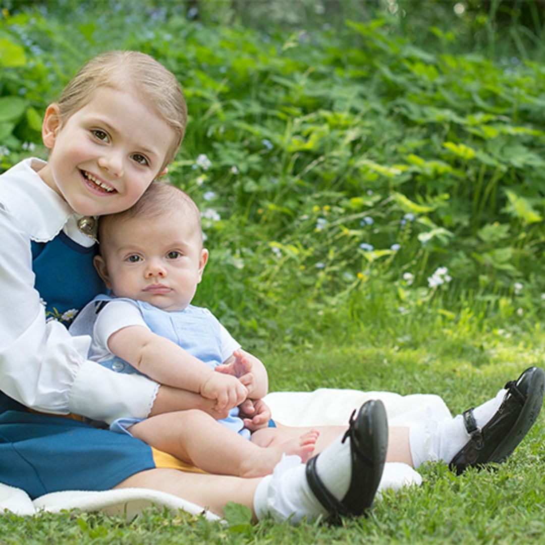 Princess Estelle and Prince Oscar of Sweden send national day greetings – via the cutest photos