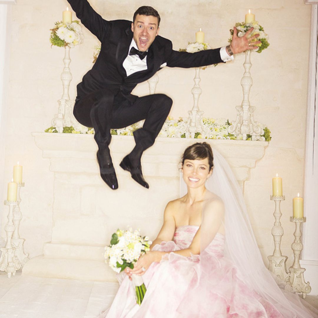 Justin Timberlake and Jessica Biel share first wedding photo with HELLO!