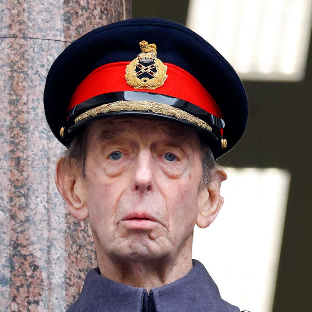 Duke of Kent suffers wardrobe mishap during royal outing alongside family