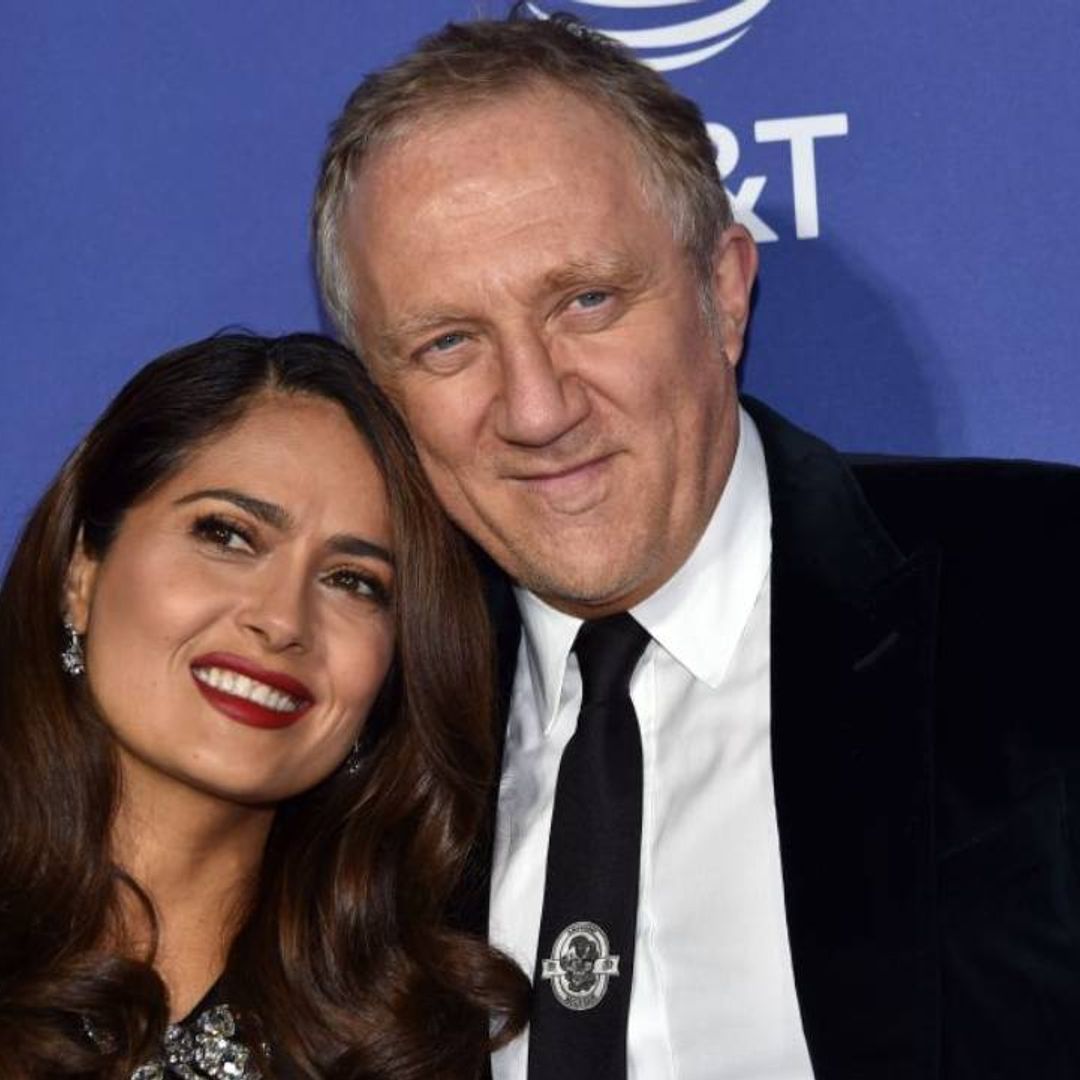 Salma Hayek wows in hot pink swimsuit in rare family photo with husband and daughter
