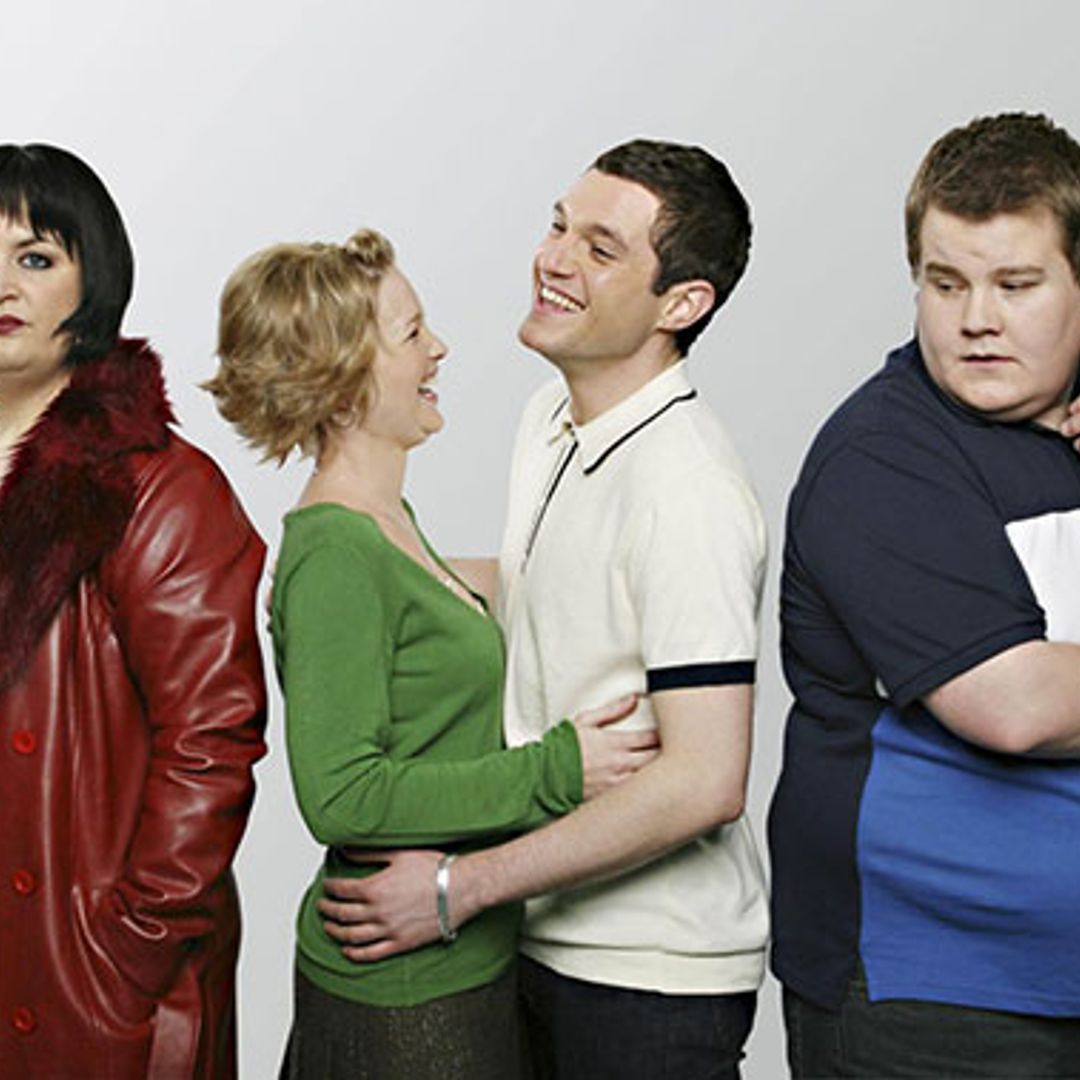 Gavin and Stacey see how much Neil the baby has grown up HELLO!