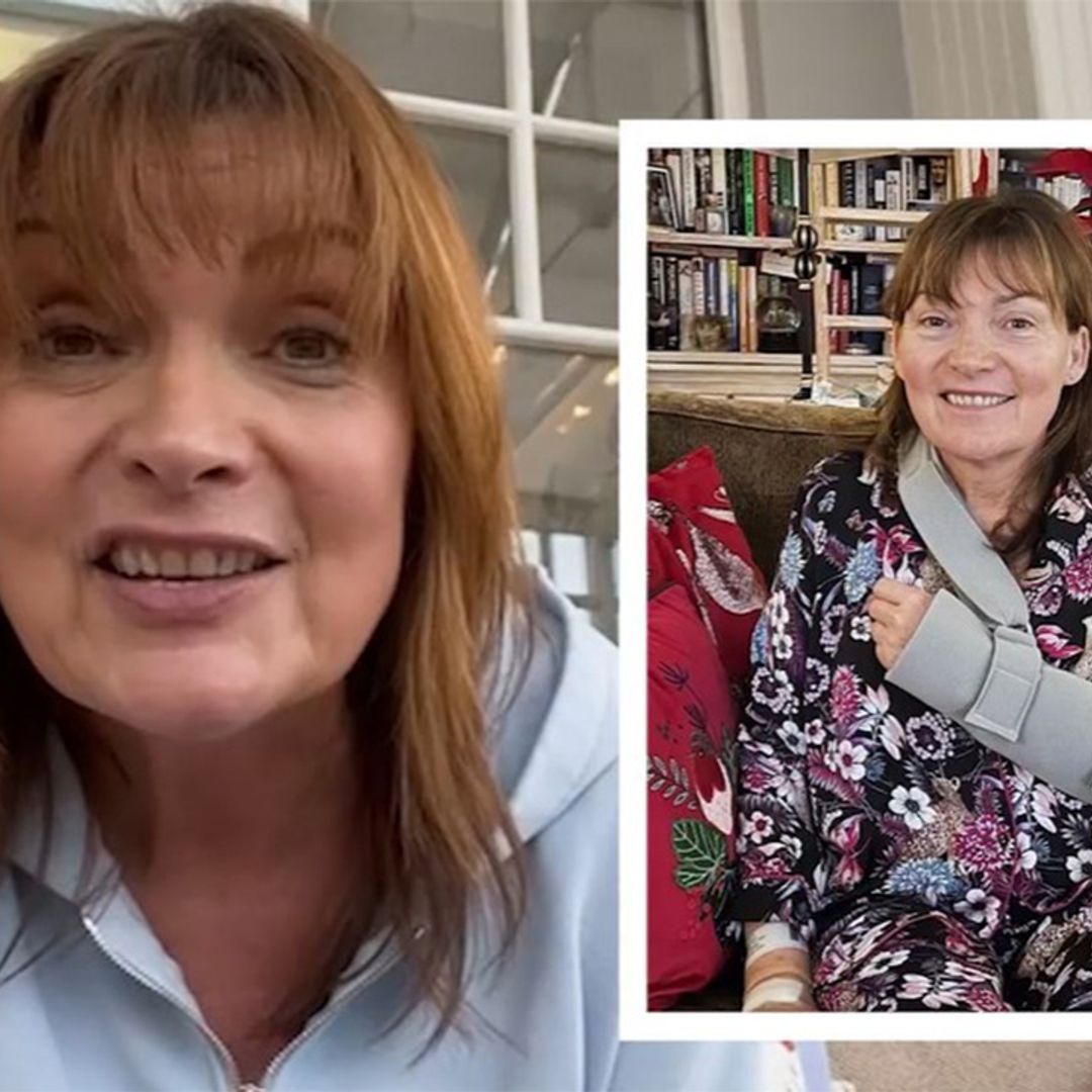 Lorraine Kelly says she's 'very lucky' and reveals husband's caring gesture after operation