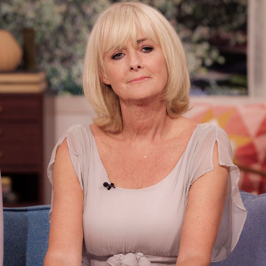 Jane Moore swaps engagement ring for modern diamond two years after split