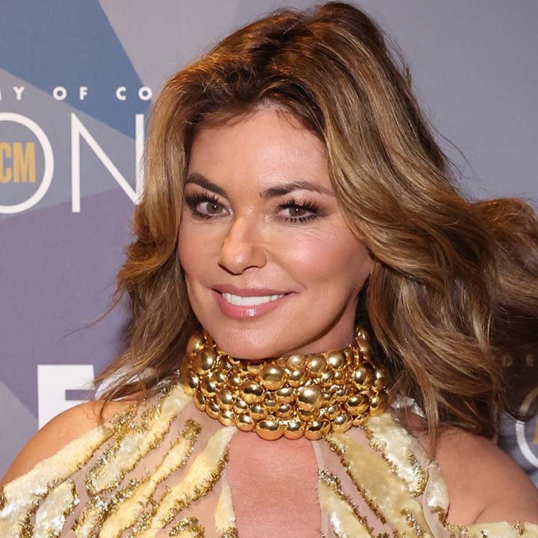 Shania Twain recreates iconic fashion moment in jaw-dropping crystal-embellished dress