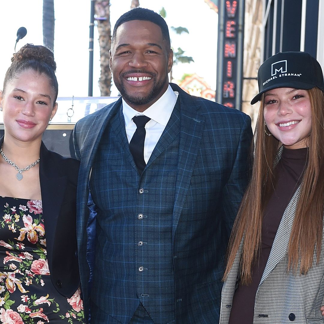Michael Strahan's daughters step back into the spotlight as famous faces show support