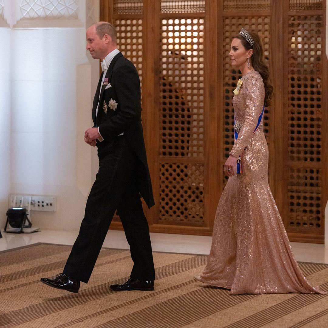 The Prince and Princess of Wales wow at Crown Prince Hussein and Rajwa's wedding banquet