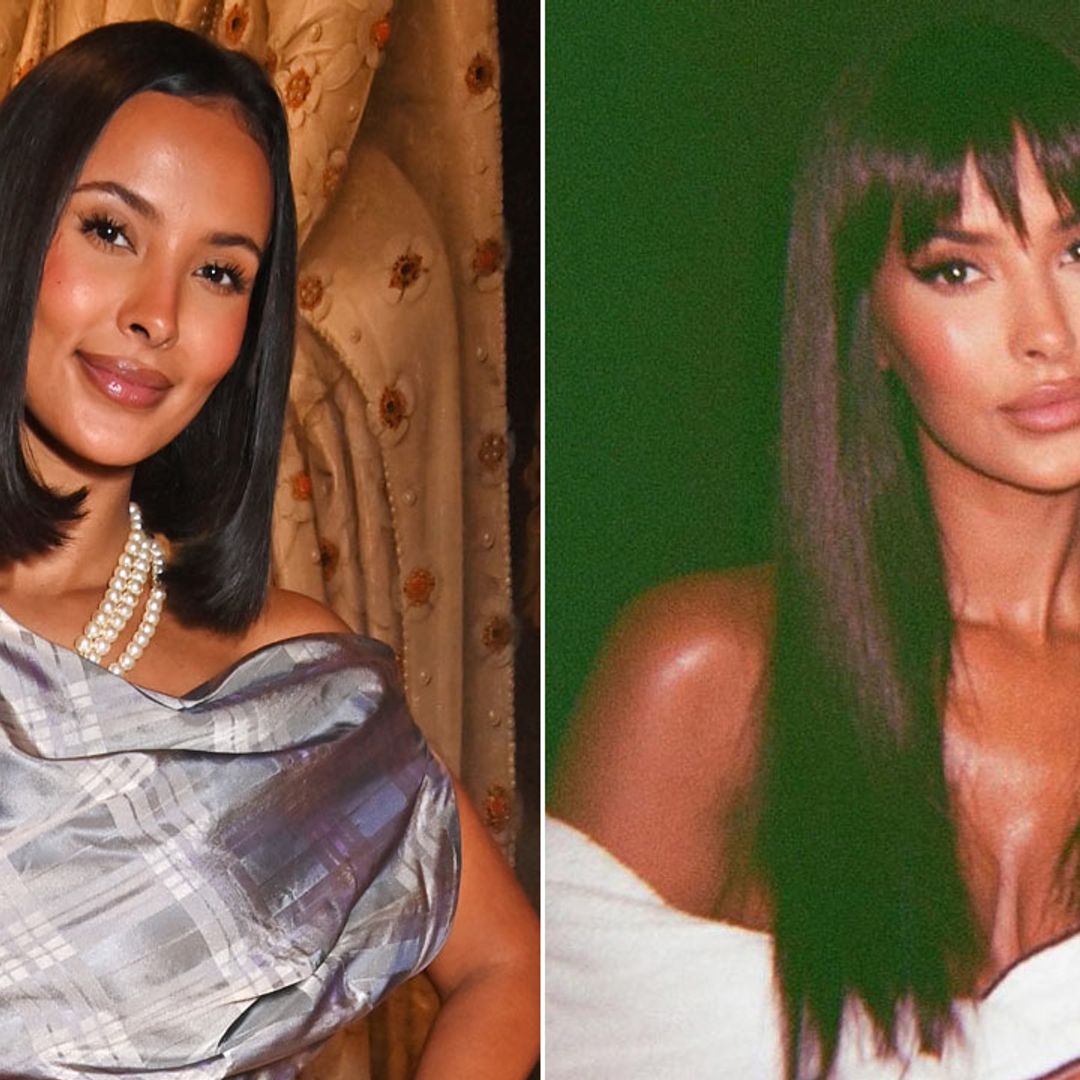 Maya Jama wows with dramatic hair transformation and plunging V-lace top