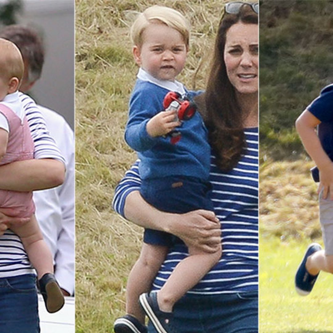 A look back at the three times Prince George has gone to watch Prince William at the polo