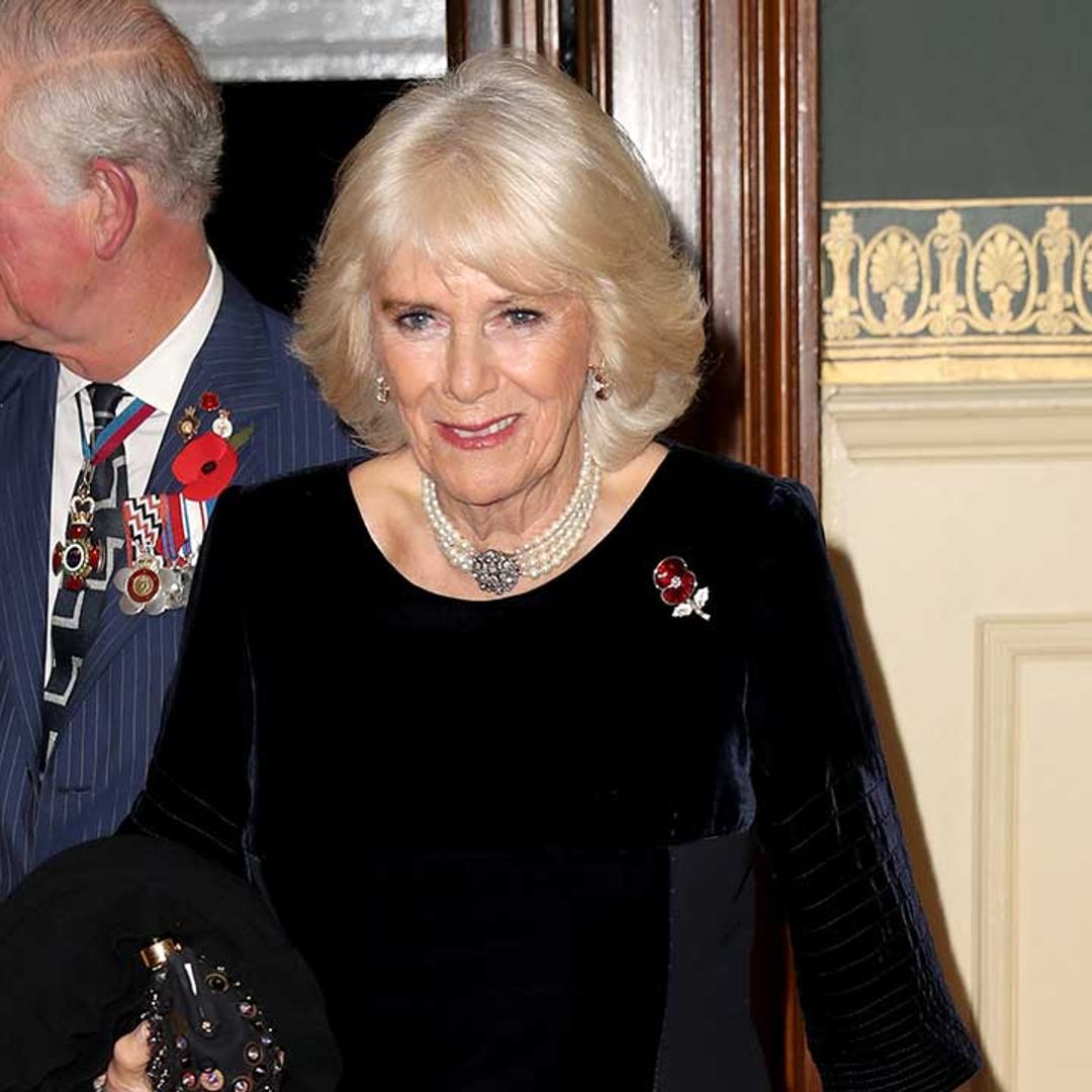 The Duchess of Cornwall is elegant in velvet dress at the Festival of Remembrance