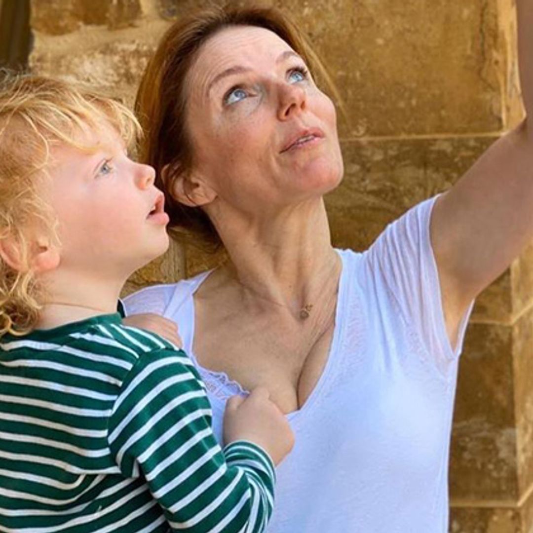 Geri Horner's son Monty is all grown up in touching photo following in his mother's footsteps