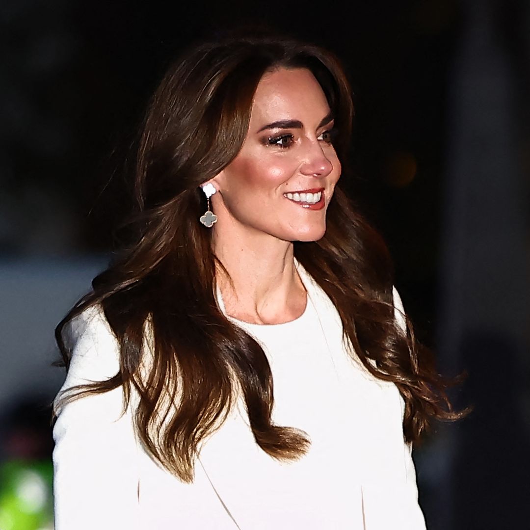 Princess Kate is a vision in angelic flares and unexpectedly 'pure' look