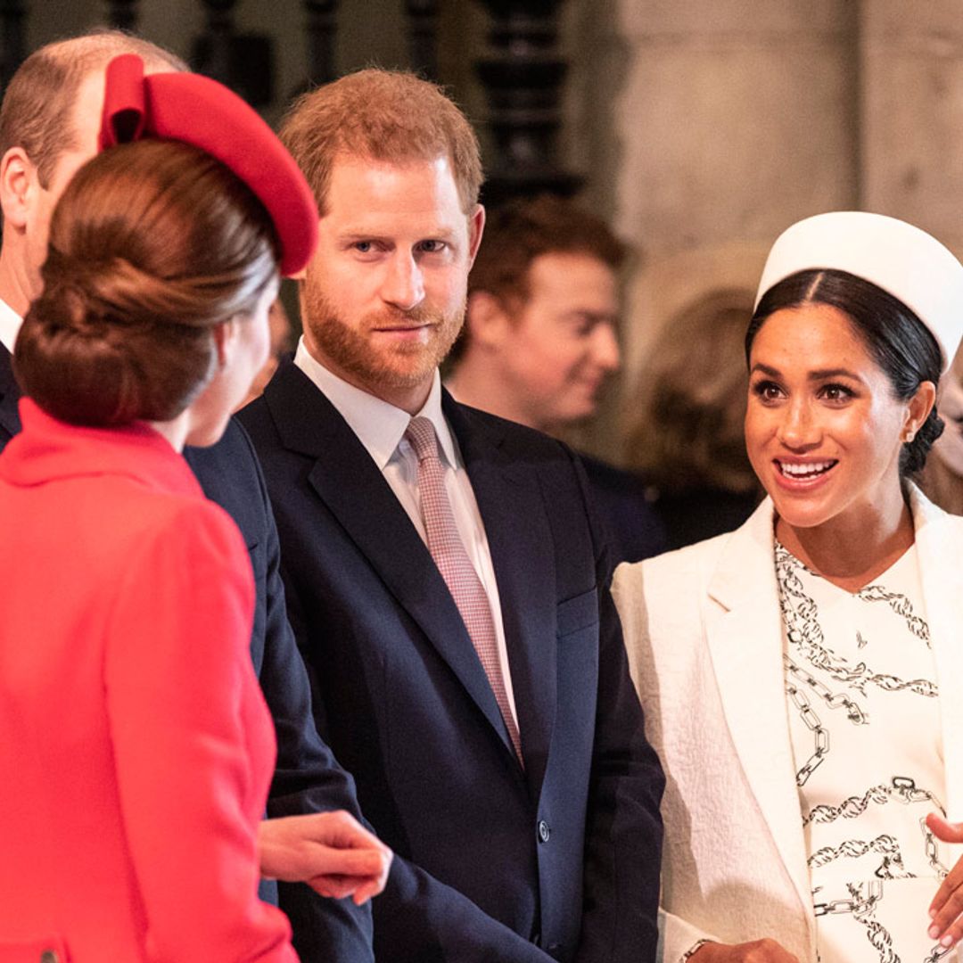 Did you notice the sweet link between Kate Middleton and Meghan Markle's Commonwealth outings?