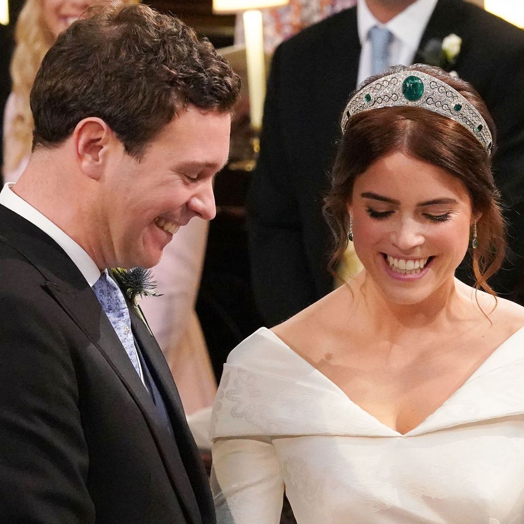 Princess Eugenie lets slip inside joke with husband Jack Brooksbank on wedding day