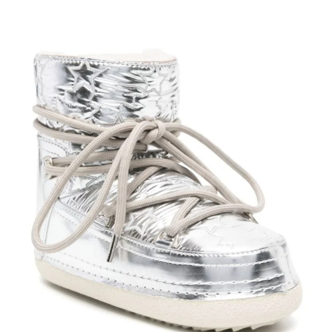 Silver Bomber Star Snow Boots