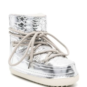 Silver Bomber Star Snow Boots