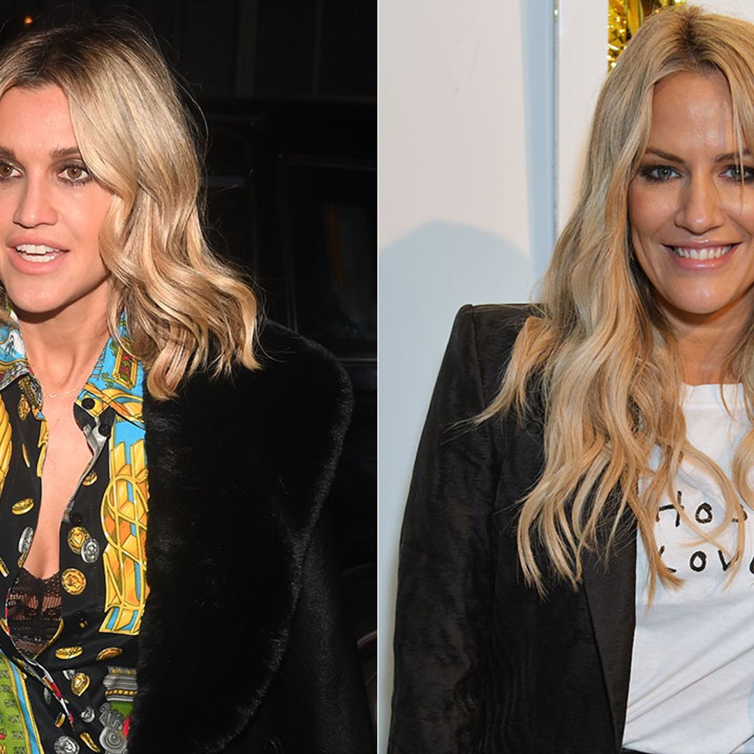 Ashley Roberts fights back tears as she makes reference to father's death - watch video