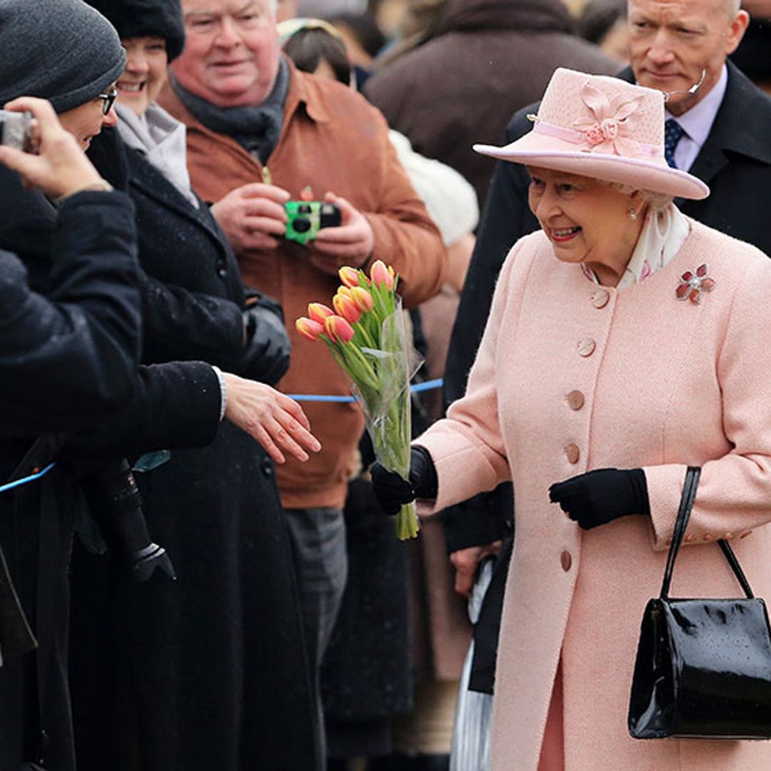 The Queen makes animated appearance at Sandringham ahead of London return