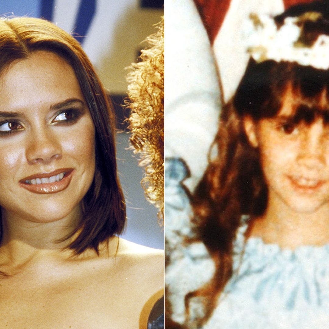 Baby Victoria Beckham looks unrecognisable in beautiful bridesmaid dress