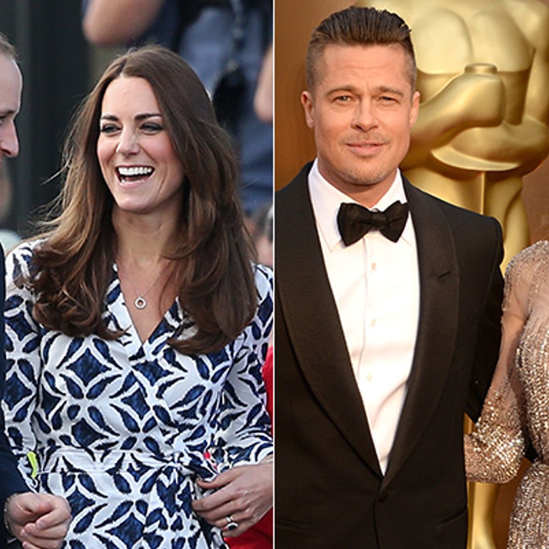 Prince William and Kate have Angelina Jolie and Brad Pitt over for tea