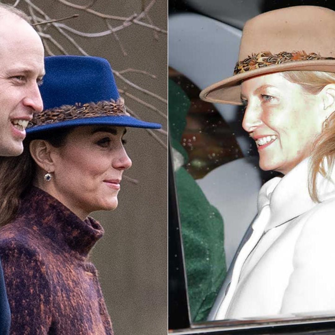 Kate Middleton takes style tips from Sophie Wessex as she attends church with Prince William