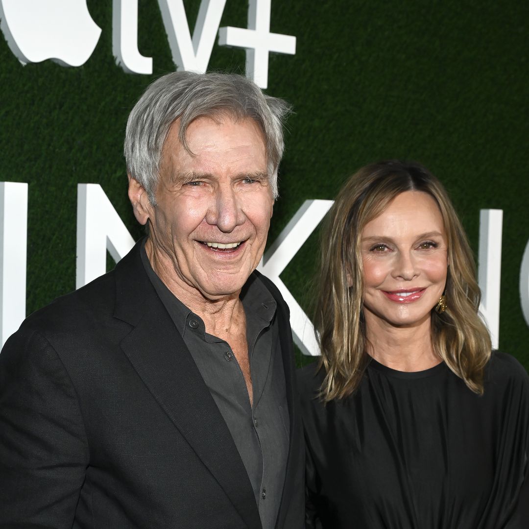 Harrison Ford, 82, and wife Calista Flockhart, 59, can't keep their hands off each other in red carpet outing