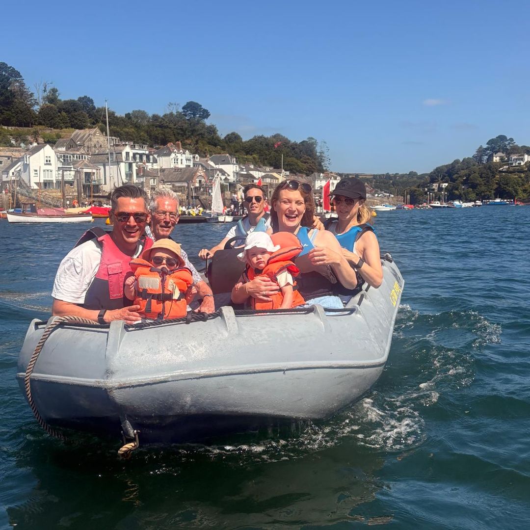 Half the family in one boat, the other half in another, meant one thing - races!