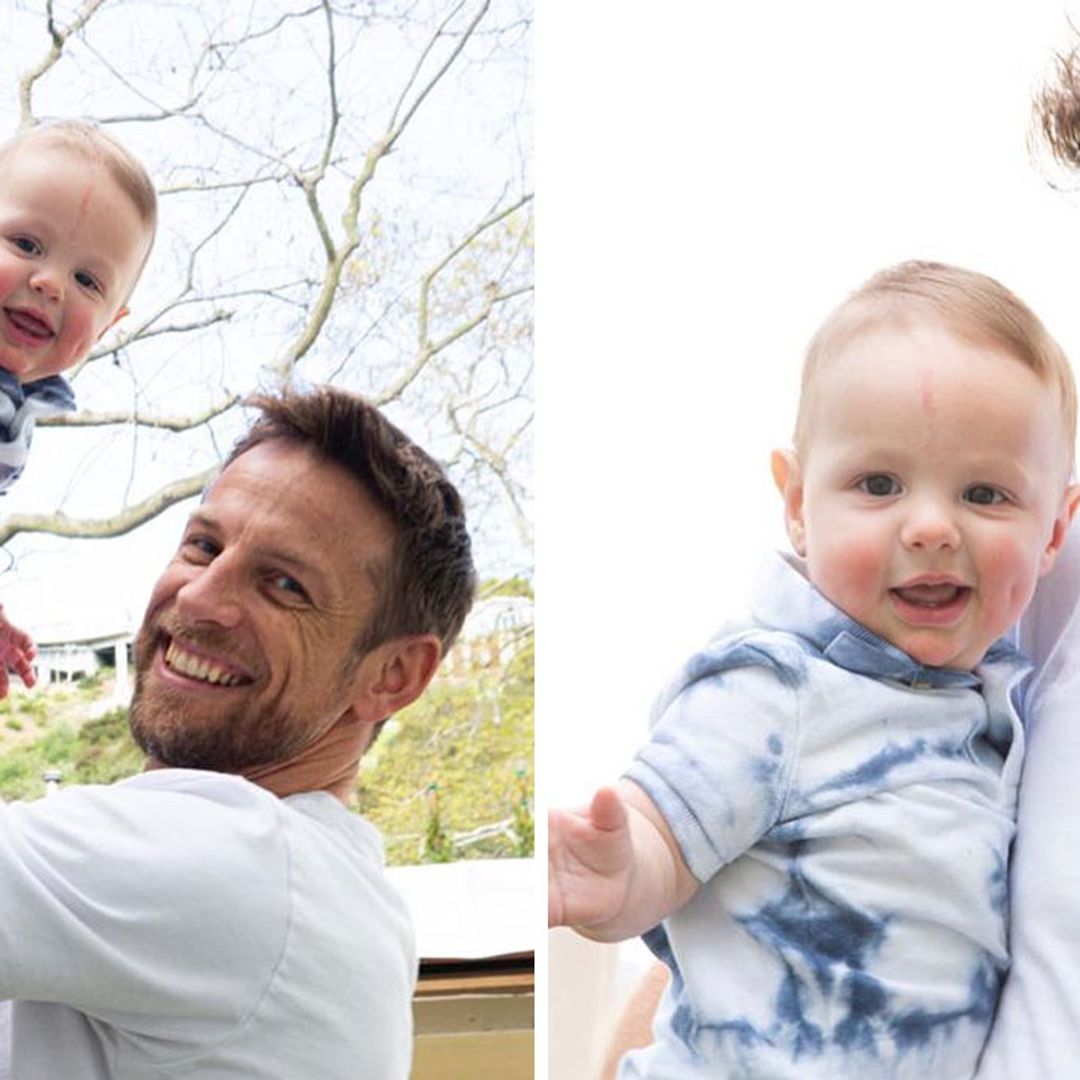 Jenson Button shares adorable photo of eight-month-old baby after major hip surgery